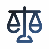 Justice scale icon